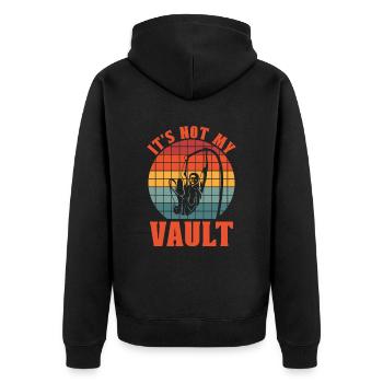 It's not my pole vault pole vaulting - Unisex Premium Organic Zip Hoodie - black - Back - Nico (187cm)