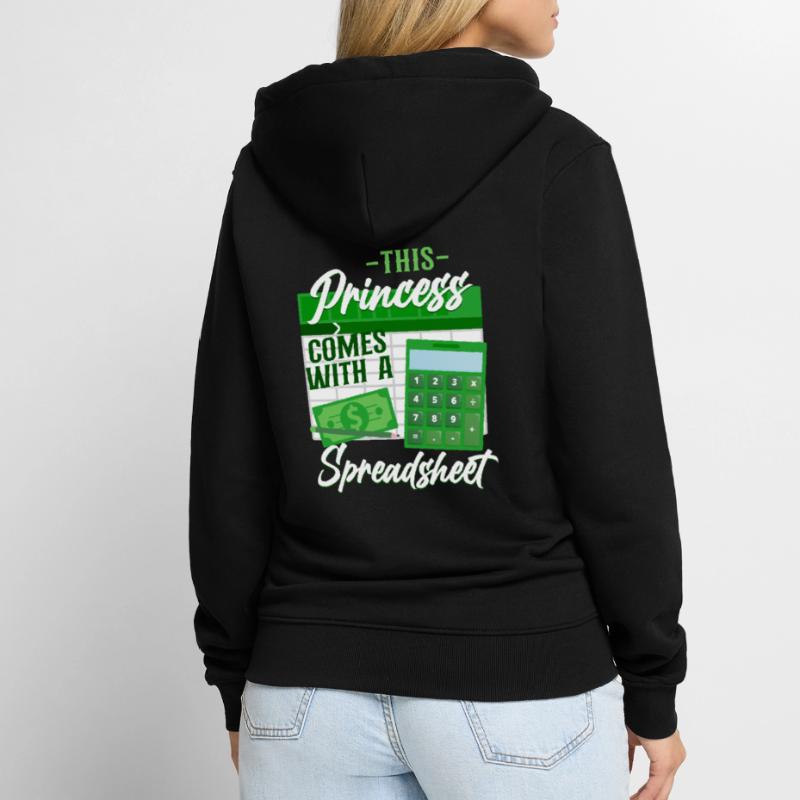 Comptable Comptable Comptable Comptabilité Veste à capuche bio Premium Unisexe