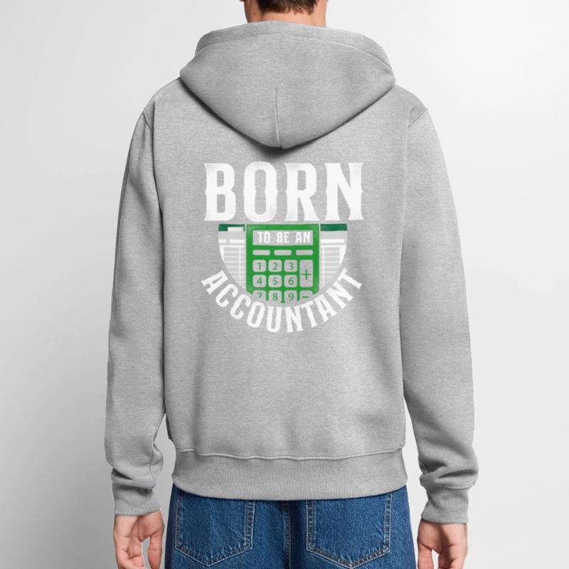 Comptable Comptable Comptable Comptabilité Veste à capuche bio Premium Unisexe