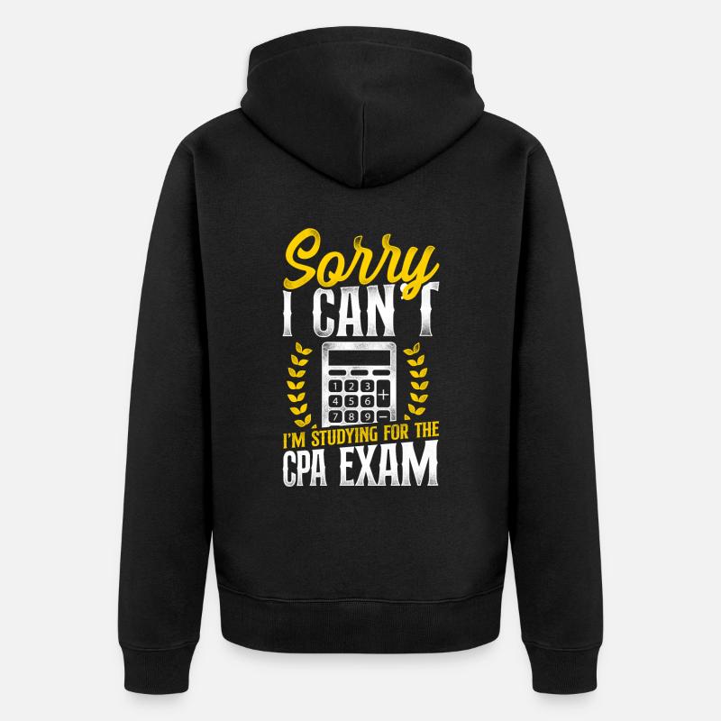 Comptable Comptable Comptable Comptabilité - Veste à capuche bio Premium Unisexe - noir