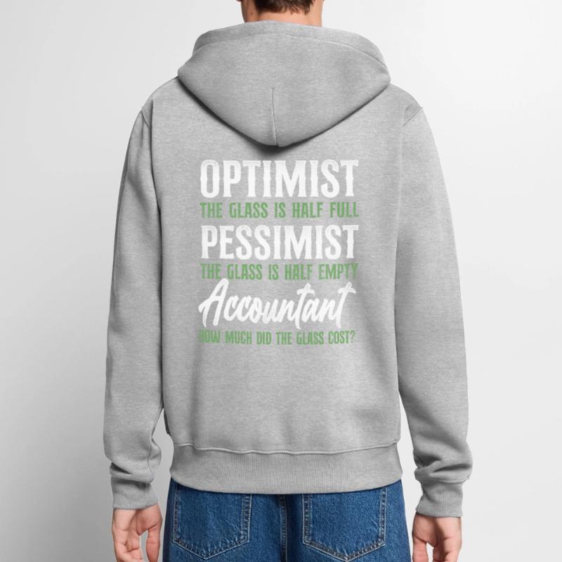 Comptable Comptable Comptable Comptabilité Veste à capuche bio Premium Unisexe