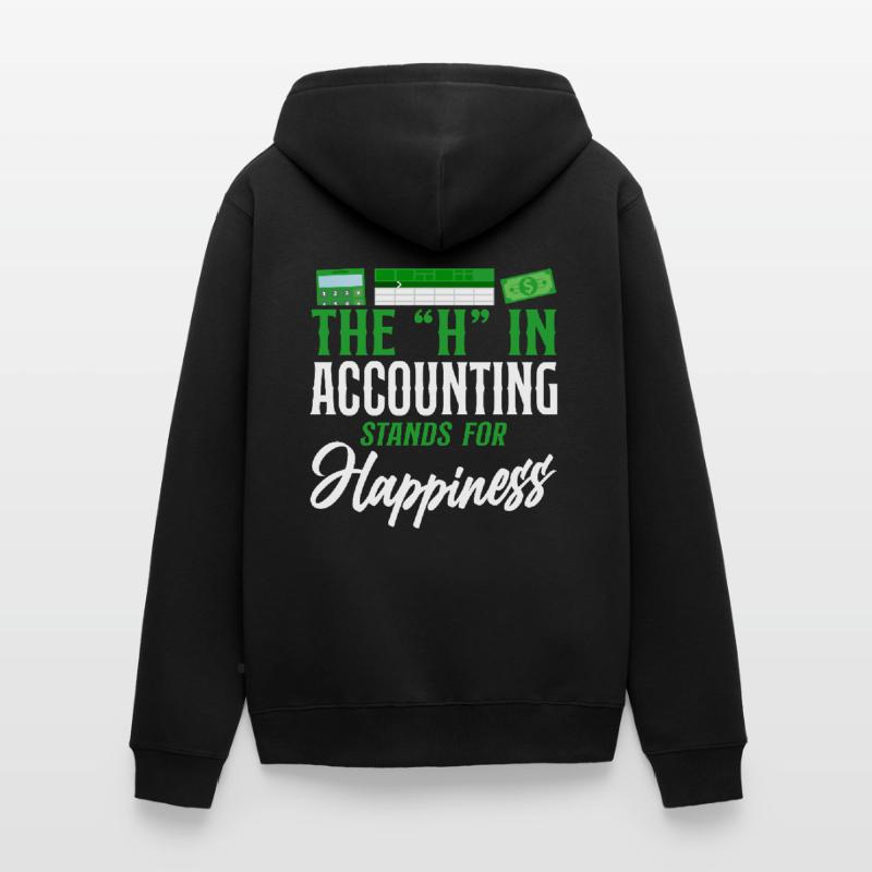 Comptable Comptable Comptable Comptabilité Veste à capuche bio Premium Unisexe