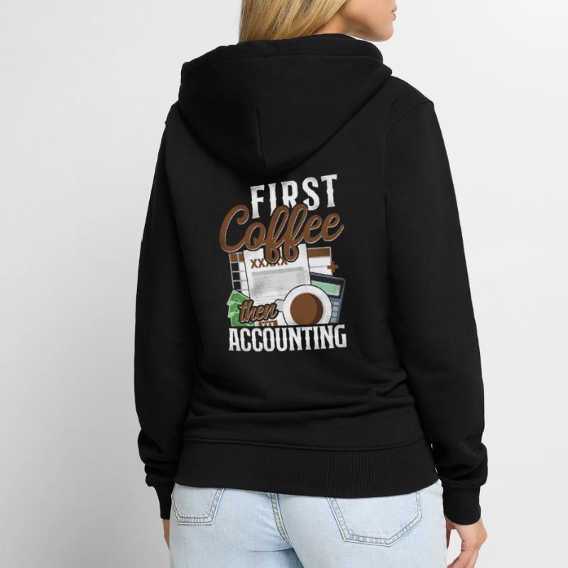 Comptable Comptable Comptable Comptabilité Veste à capuche bio Premium Unisexe