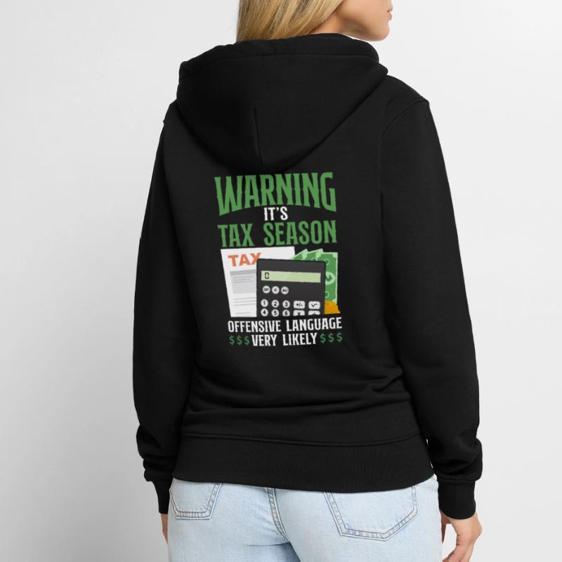 Comptable Comptable Comptable Comptabilité Veste à capuche bio Premium Unisexe