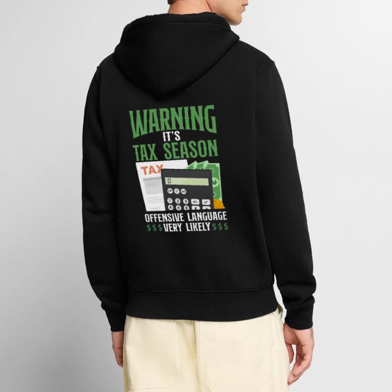 Comptable Comptable Comptable Comptabilité Veste à capuche bio Premium Unisexe