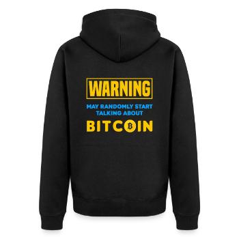 Bitcoin Trader Cryptos Cadeau - Veste à capuche bio Premium Unisexe - noir - Dos - Nico (187cm)