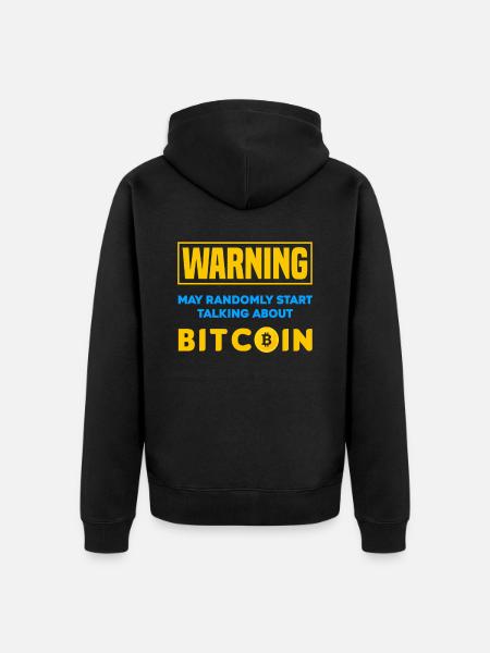 Bitcoin Trader Cryptos Gift - Unisex Premium Organic Zip Hoodie - black