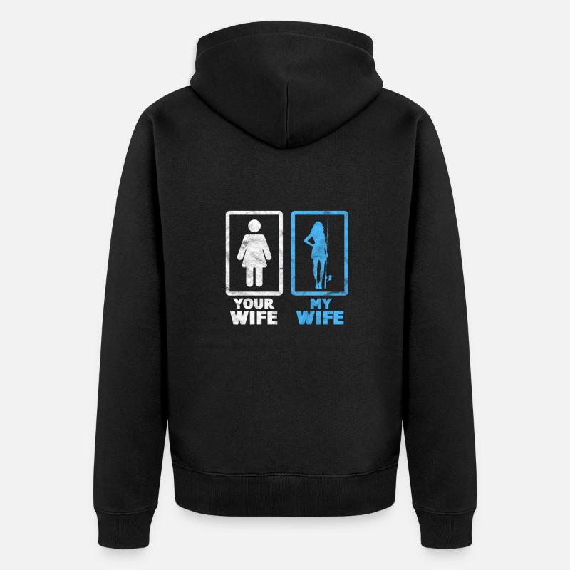 Pêcheur - Veste à capuche bio Premium Unisexe - noir