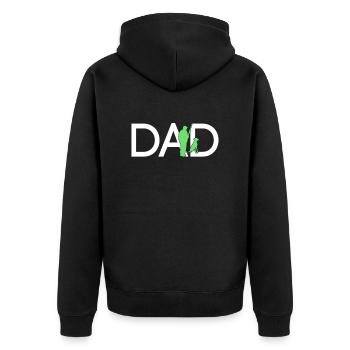 Chasseur Papa - Veste à capuche bio Premium Unisexe - noir - Dos - Nico (187cm)