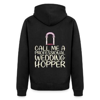 Appelez-moi un professionnel - Veste à capuche bio Premium Unisexe - noir - Dos - Nico (187cm)