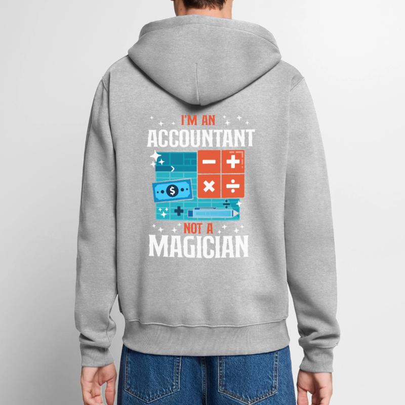 Comptable Comptable Comptable Comptabilité Veste à capuche bio Premium Unisexe