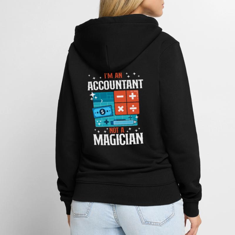 Comptable Comptable Comptable Comptabilité Veste à capuche bio Premium Unisexe
