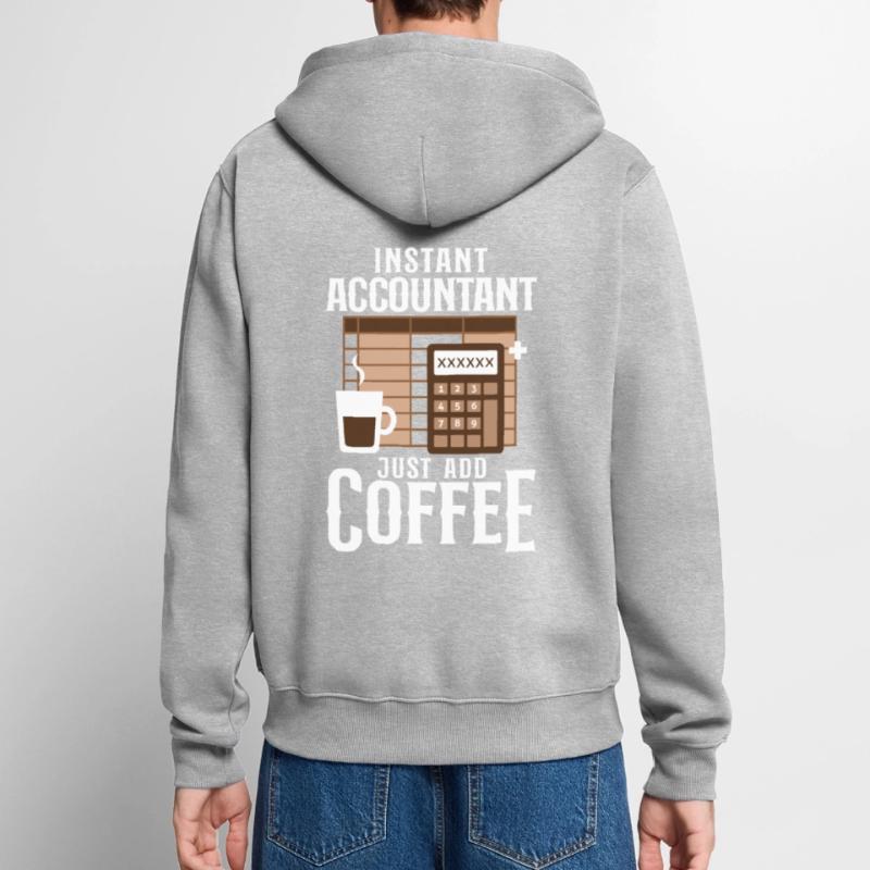 Comptable Comptable Comptable Comptabilité Veste à capuche bio Premium Unisexe