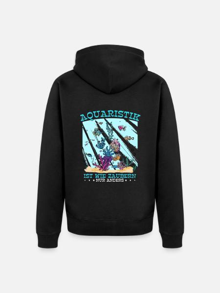 Aquarianer - Unisex Premium Bio Zip Hoodie - Schwarz