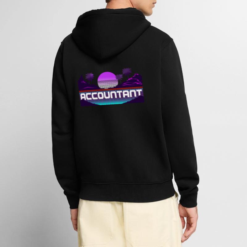 Comptable Comptable Comptable Comptabilité Veste à capuche bio Premium Unisexe