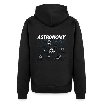 Amateurs d’astronomie Space Stars Universe Science - Veste à capuche bio Premium Unisexe - noir - Dos - Nico (187cm)