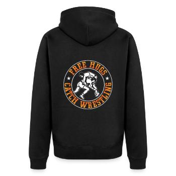 Catch Wrestling Free Hugs Fight Grappling Lutteur - Veste à capuche bio Premium Unisexe - noir - Dos - Nico (187cm)
