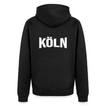 Cologne - Veste à capuche bio Premium Unisexe - noir - Dos - Nico (187cm)