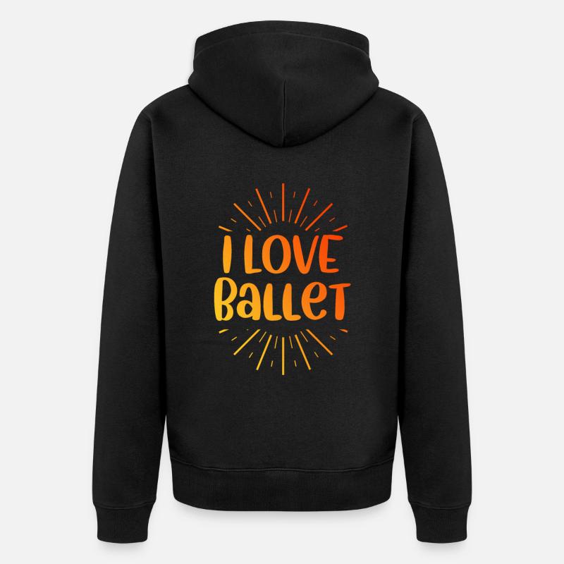 J’adore le ballet - Veste à capuche bio Premium Unisexe - noir