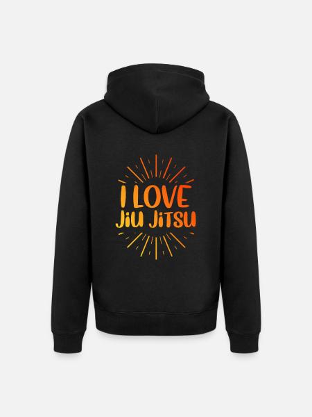 J’adore le Jiu Jitsu - Veste à capuche bio Premium Unisexe - noir