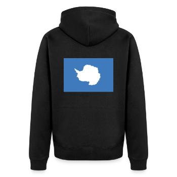 Drapeau officiel de l’Antarctique Antarctican Country Pride - Veste à capuche bio Premium Unisexe - noir - Dos - Nico (187cm)