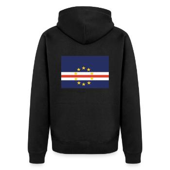 Officiel Cap Verda Drapeau Verdeans Cabo Country - Veste à capuche bio Premium Unisexe - noir - Dos - Nico (187cm)