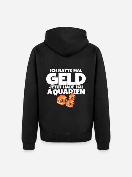 Aquarianer - Unisex Premium Bio Zip Hoodie - Schwarz