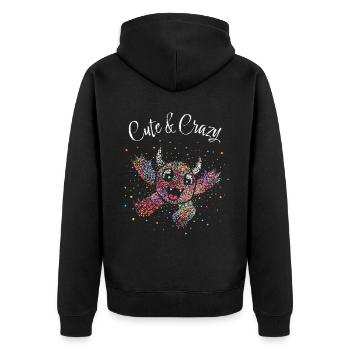 Confettis Monster Carnaval Carnaval Kölle Alaaf - Veste à capuche bio Premium Unisexe - noir - Dos - Nico (187cm)