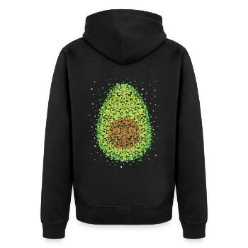 Avocado Costume Replacement Carnival Carnival Gift - Unisex Premium Organic Zip Hoodie - black - Back - Nico (187cm)