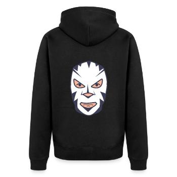 Wrestling Wrestler Kämpfer Ringen Kamfpkunst - Unisex Premium Bio Zip Hoodie - Schwarz - Hinten - Nico (187cm)