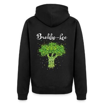 Broccoli Costume Replacement Carnival Carnival Gift - Unisex Premium Organic Zip Hoodie - black - Back - Nico (187cm)