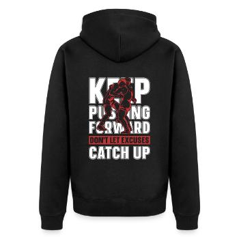 Catch Wrestling Continuez à pousser vers l’avant Lutteur - Veste à capuche bio Premium Unisexe - noir - Dos - Nico (187cm)