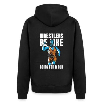 Catch Wrestling Wrestlers Be Like Going Wrestler - Unisex Premium Organic Zip Hoodie - black - Back - Nico (187cm)