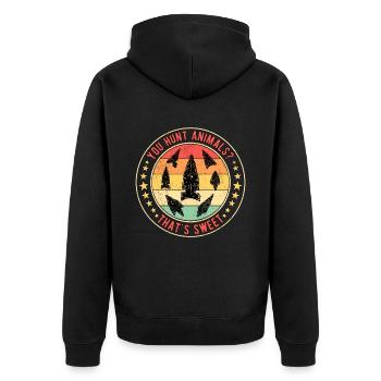 Arrowhead Fer de lance Arrowhead - Veste à capuche bio Premium Unisexe - noir - Dos - Nico (187cm)