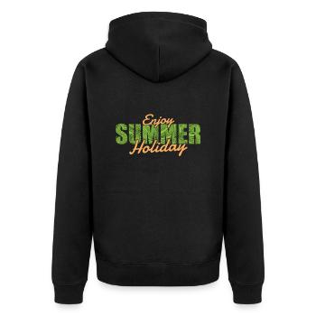 Profitez des vacances d’été Vacances Loisirs - Veste à capuche bio Premium Unisexe - noir - Dos - Nico (187cm)