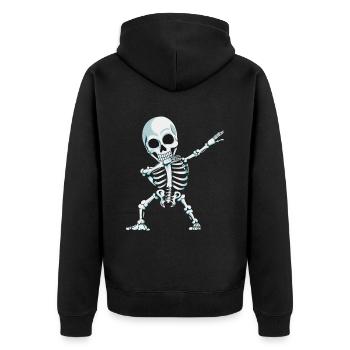 Dab Skeleton Horror Horror Outfit Skeleton Cadeau - Veste à capuche bio Premium Unisexe - noir - Dos - Nico (187cm)