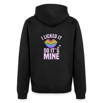 Lgbt Lesbian Rainbow Flag Bisexual Queer - Unisex Premium Organic Zip Hoodie - black - Back - Nico (187cm)