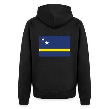 Drapeau officiel de Curaçao Curaçao Country Pride - Veste à capuche bio Premium Unisexe - noir - Dos - Nico (187cm)