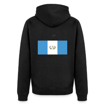 Drapeau officiel du Guatemala Guatemala Country Pride - Veste à capuche bio Premium Unisexe - noir - Dos - Nico (187cm)
