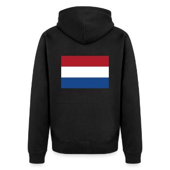 Drapeau officiel des Pays-Bas Hollande Pays-Bas - Veste à capuche bio Premium Unisexe - noir - Dos - Nico (187cm)