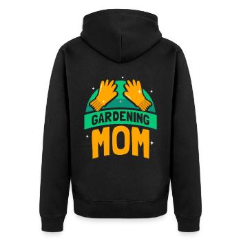 Jardin Mama Mère Jardinier Horticulture - Veste à capuche bio Premium Unisexe - noir - Dos - Nico (187cm)