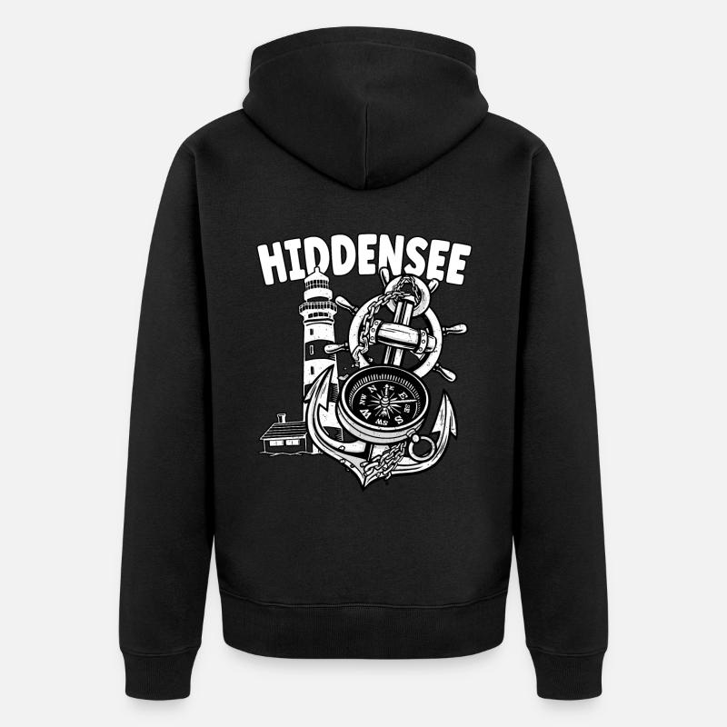 Hiddensee - Veste à capuche bio Premium Unisexe - noir