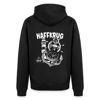 Haffkrug - Veste à capuche bio Premium Unisexe - noir - Dos - Nico (187cm)