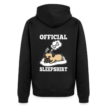 Solin chemise-lit officiel - Veste à capuche bio Premium Unisexe - noir - Dos - Nico (187cm)