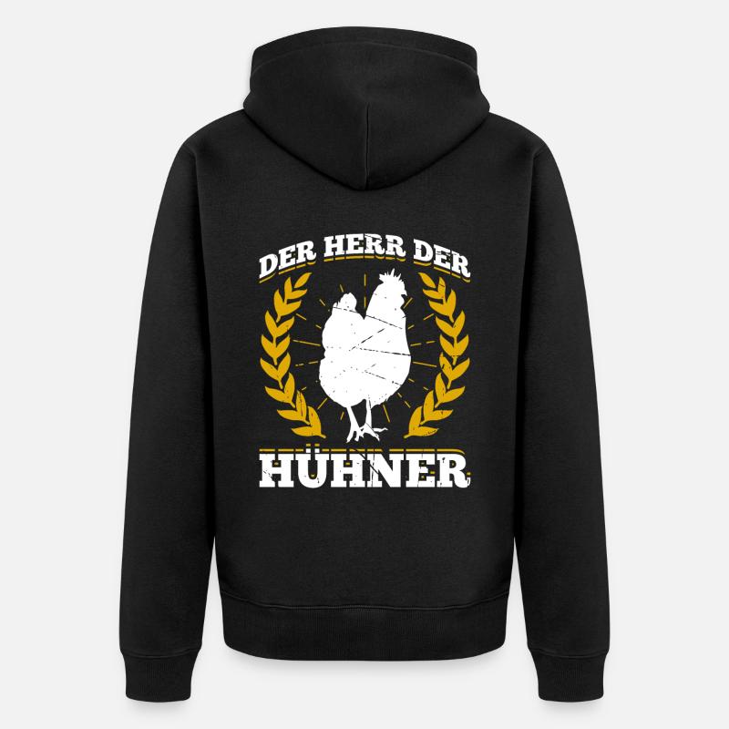 Der Herr Der Hühner Geschenk - Unisex Premium Bio Zip Hoodie - undefined