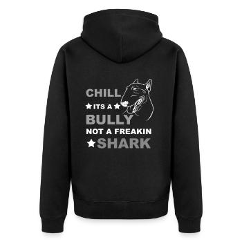 Bull Terrier Bully Miniature Bull Terrier - Veste à capuche bio Premium Unisexe - noir - Dos - Nico (187cm)