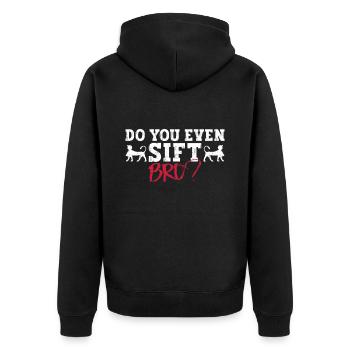 Egyptian Mythology Ancient Egypt Pyramids - Unisex Premium Organic Zip Hoodie - black - Back - Nico (187cm)