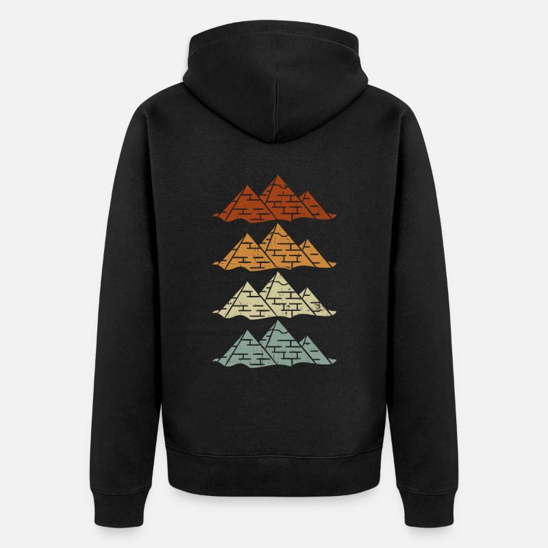 Pyramide Mythologie égyptienne Egypte ancienne - Veste à capuche bio Premium Unisexe - noir