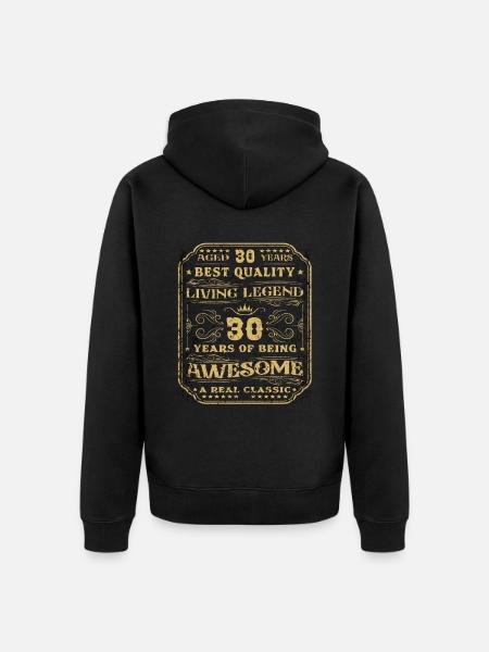 30 Geburtstag 30 Jahre Mann 30 jahre legende 30 - Ekologisk premiumluvjack unisex - svart