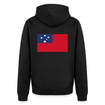 Drapeau officiel samoa Samoa Nation Pride - Veste à capuche bio Premium Unisexe - noir - Dos - Nico (187cm)